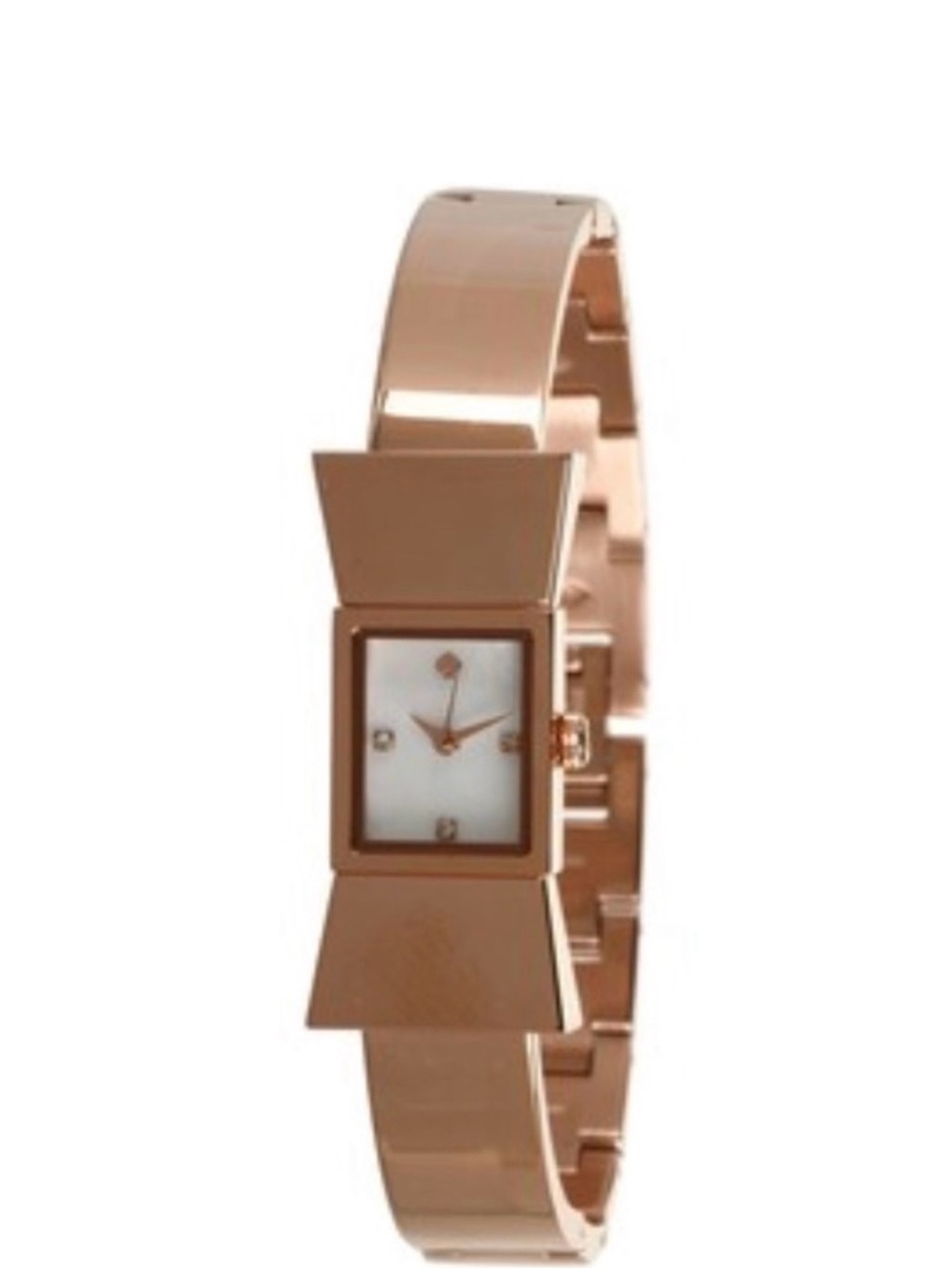 Kate Spade Carlyle Bow-shaped Watch Rose Gold tone w/ working battery